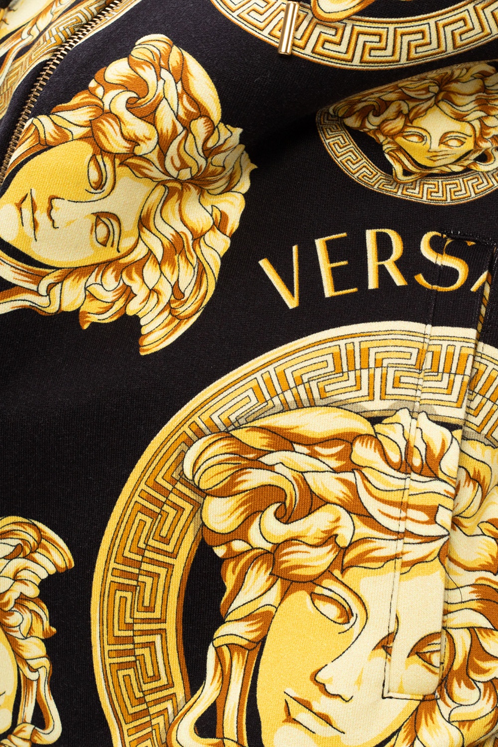 check down shirt Blu Versace IetpShops Netherlands print